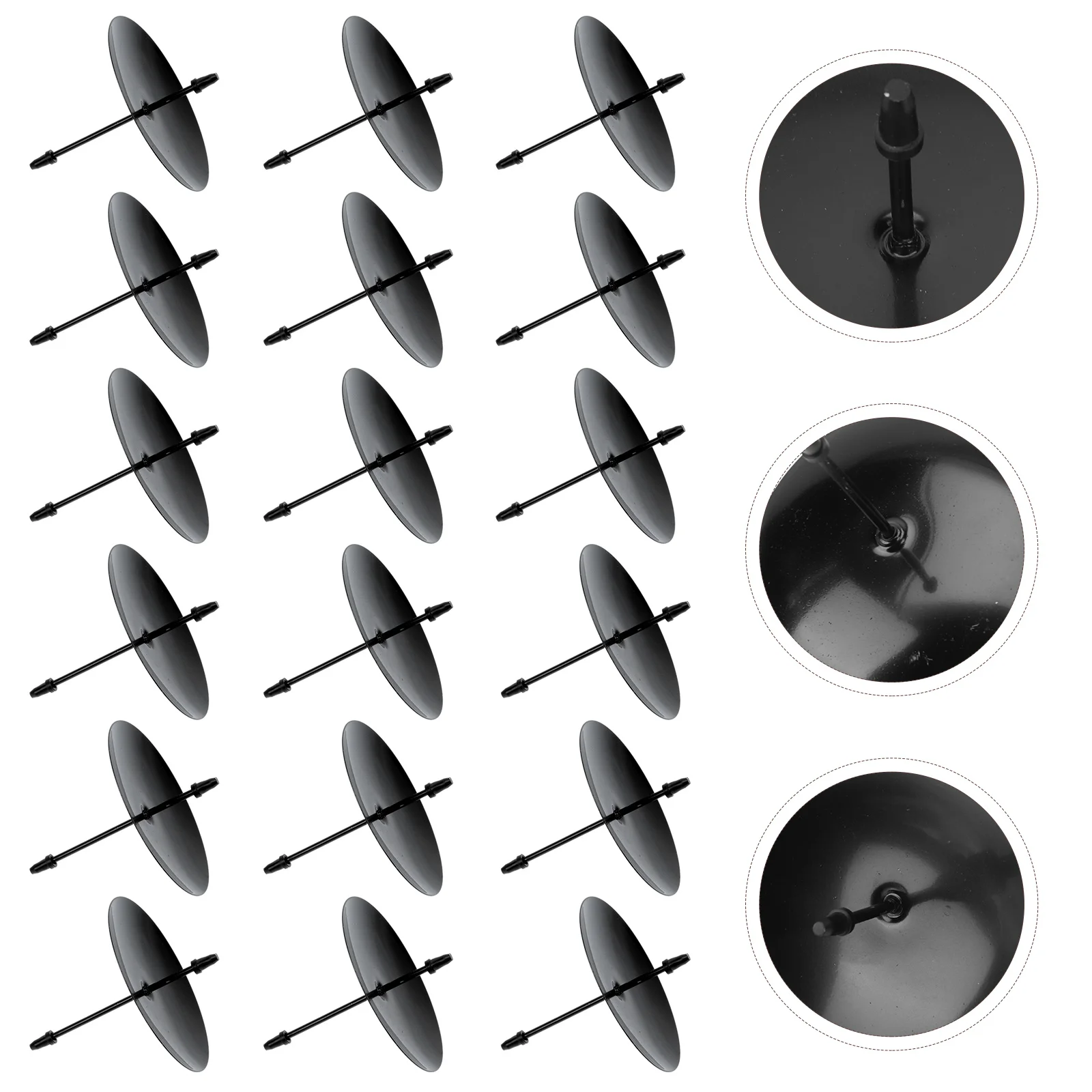 12 Pcs Holder Taper Holders Nails Stickers Clip Paper Cups Wreath Fixing Accessories Fixers Glass Bracket