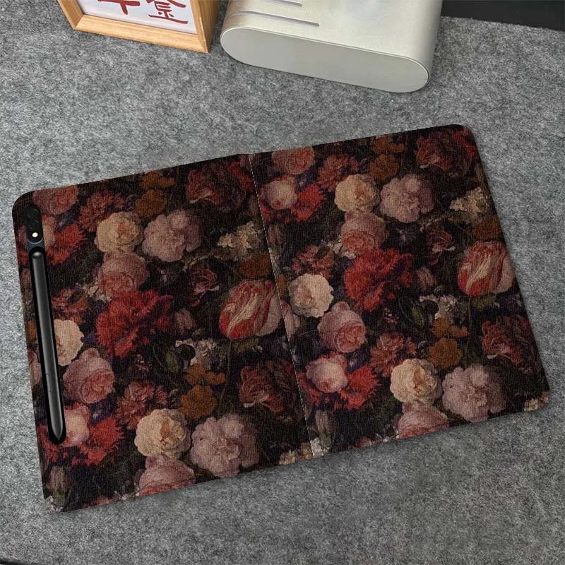 

Flower Art Beautiful For Samsung Galaxy Tab S10 S9 S8 S7 FE Lite Soft Flexible Support Tablet Case Gift