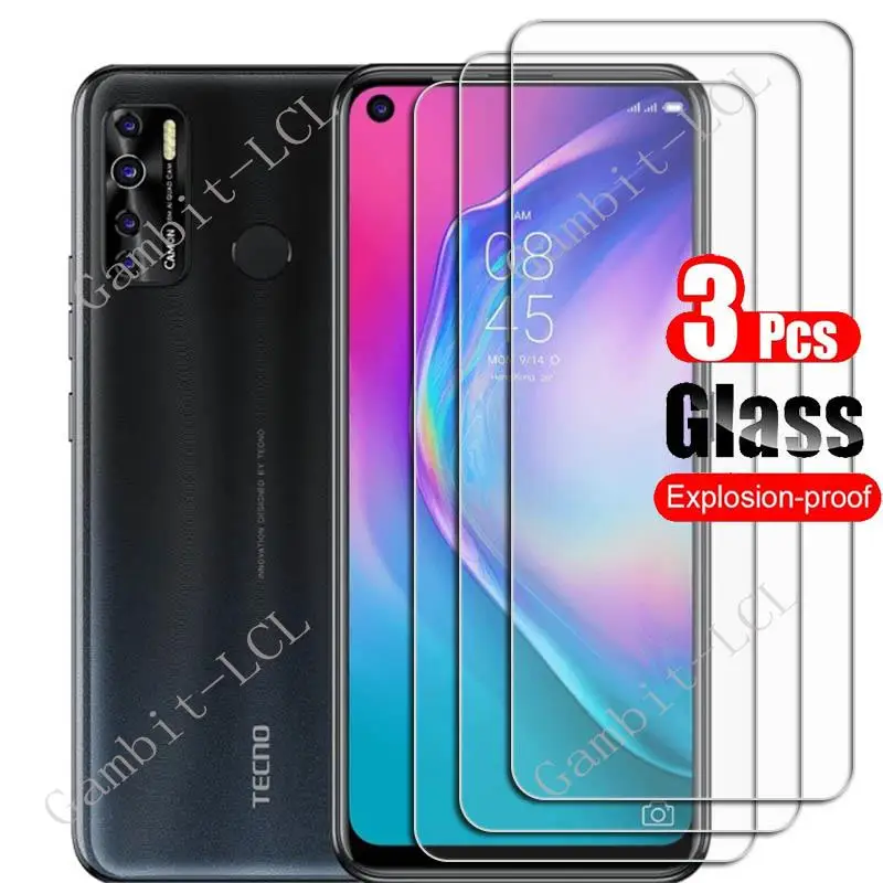 1-3PCS Tempered Glass For Tecno Camon 15 Air Protective Film On Camon15 Camon15Air CD6, CD6S CD7 6.6