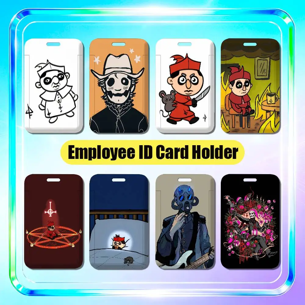 For Band G-Ghost Employee ID Card Holder Office Badge Work Student Bank Credit Hard Holders Case Shell
