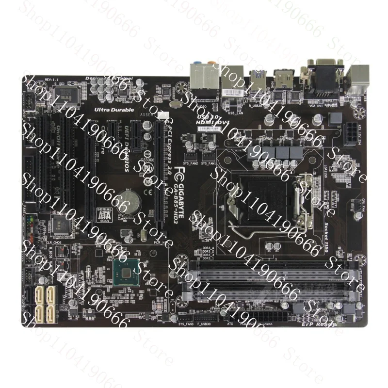 

Для материнской платы GIGABYTE B85-HD3 B85 LGA1150 DDR3 32G VGA DVI HDMI ATX протестировано, нормально XYG