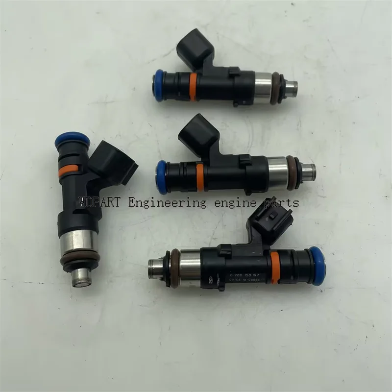 4Pcs Fuel Injectors 0280158197 Fits For 2012 Polaris RZR S800 RZR800 Razor Reman