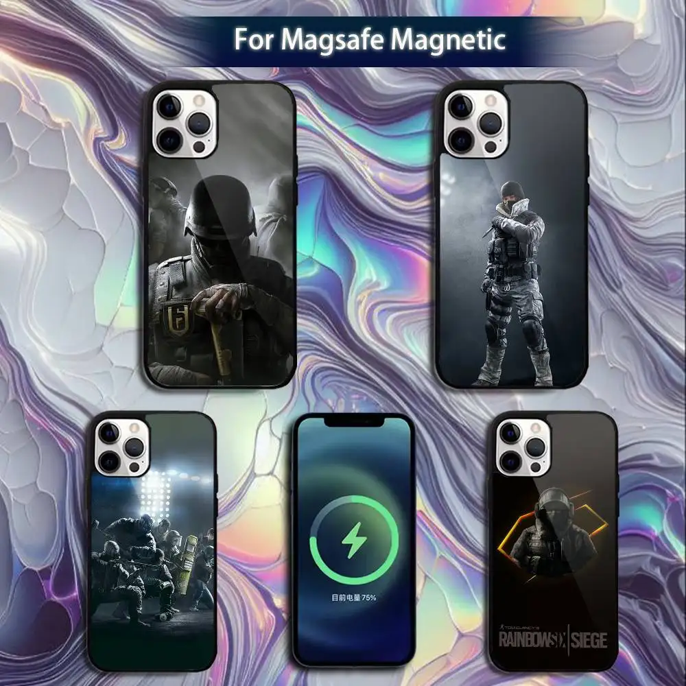 

Ice R6 R-Rainbows Phone Case For iPhone 16e,16,15,14,13,12,11,Plus,Pro,Max,Mini Magsafe Magnetic Wireless Charging