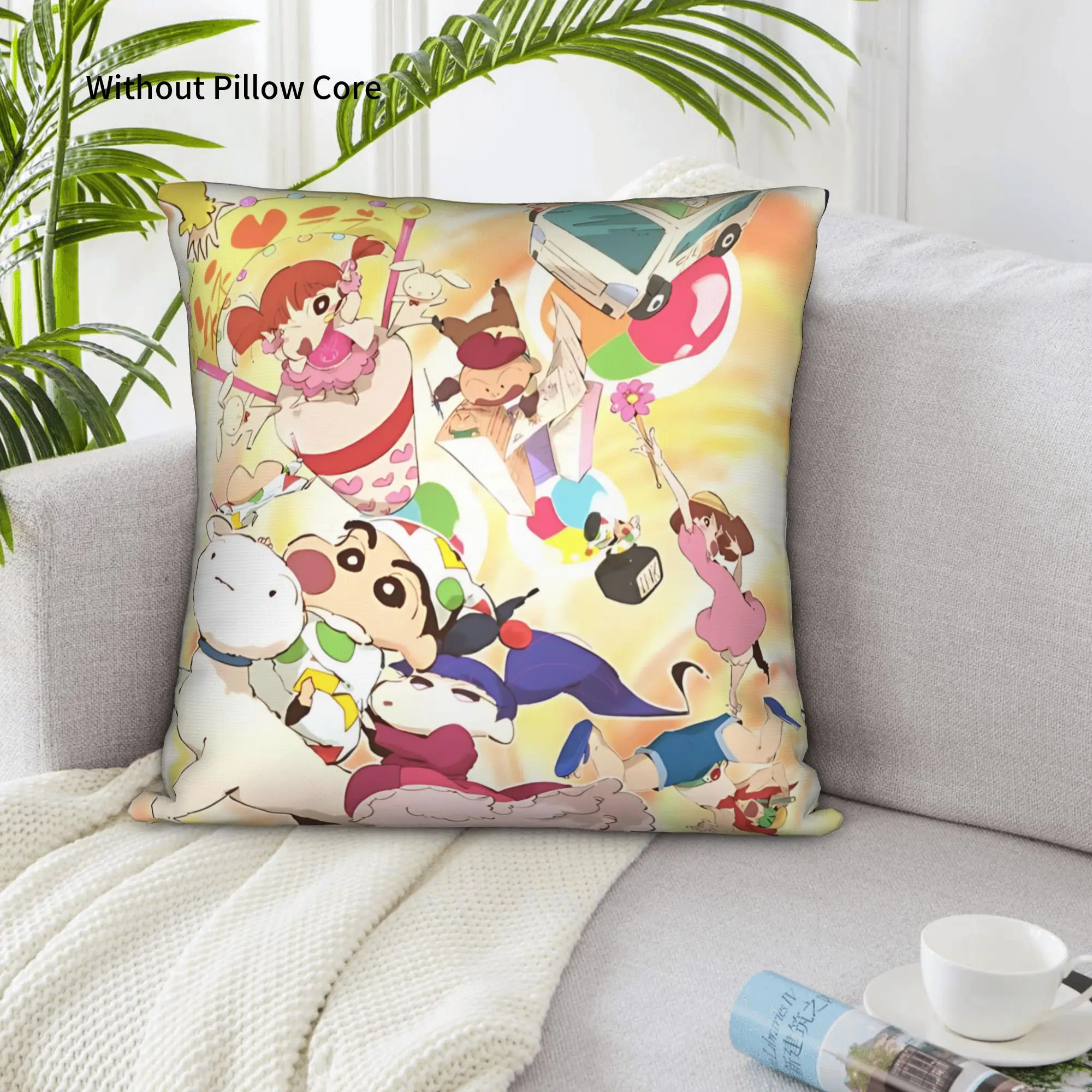 1PC Crayon S Shin chan Pillow Case Home Decor Items Double-Sided Printing  Sofa Cushion Bedroom Bedside Pillow