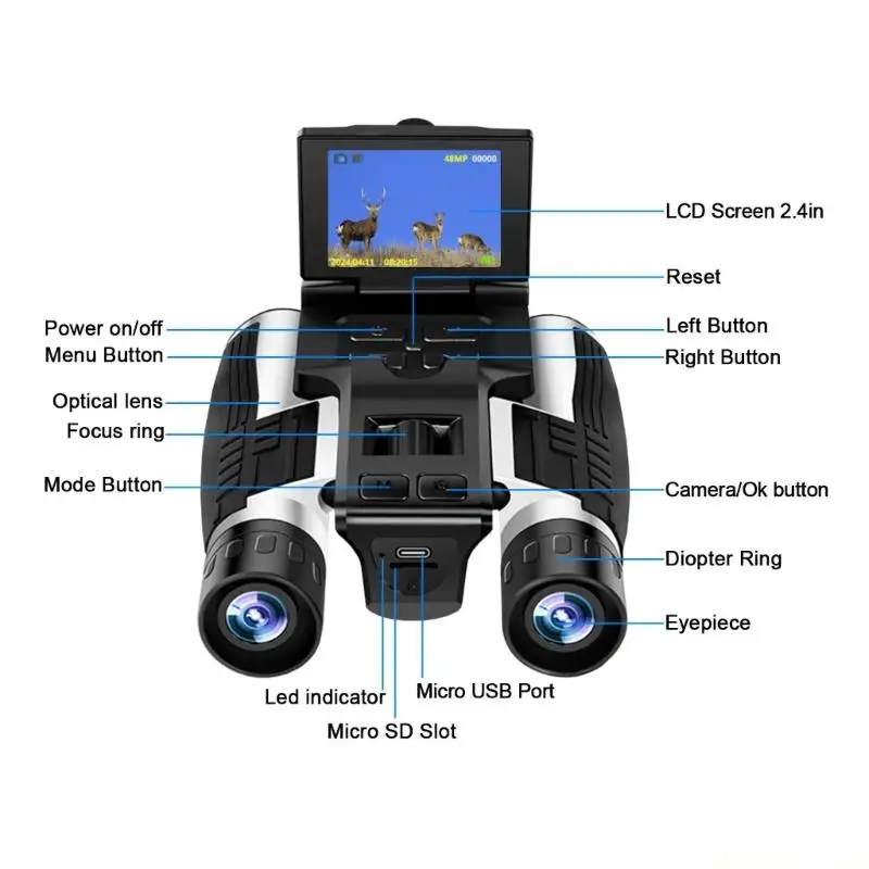 31BE Fieldglasses Camera for Adventure Registering Reiteration Function Easy Regulates Transportable Plan