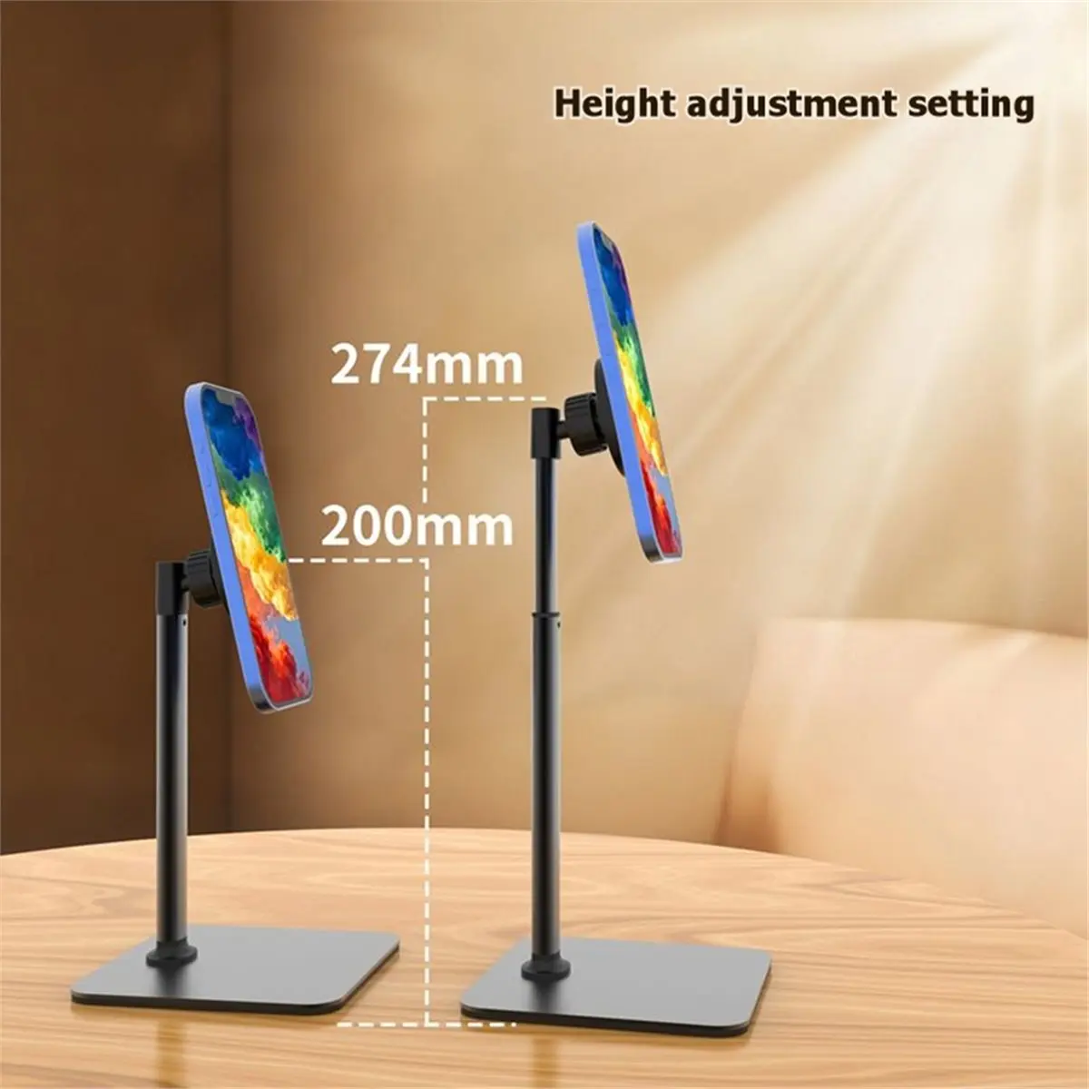 RECOMMENDATION  360 Rotating Adjustable Phone Stand for Desk - Perfect for Live Streaming and Video Calls