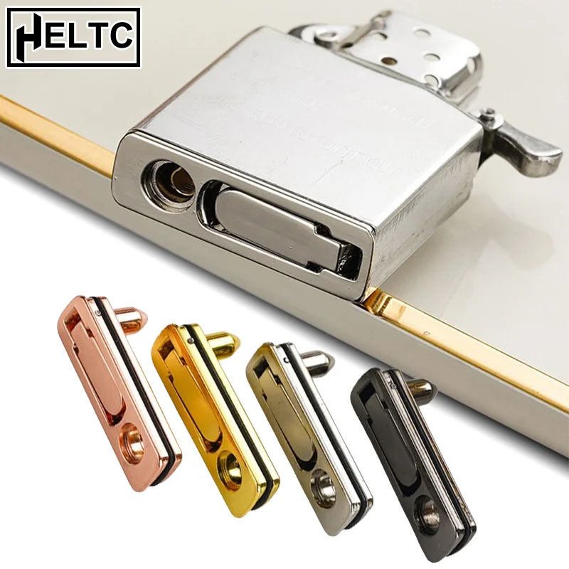 1 Set Zip Lighters Cotton Base Inner Liner Modification Volatilization Reduction Feature Sealing Metal Design 3.5*1.5*1.1cm