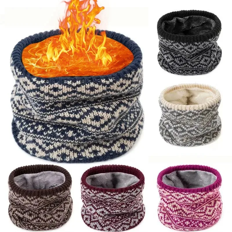 1-6PCS Double Layer Warm Neck Warmer Windproof Face Cover Balaclava for Skiing Running Hiking Cold Weather Use