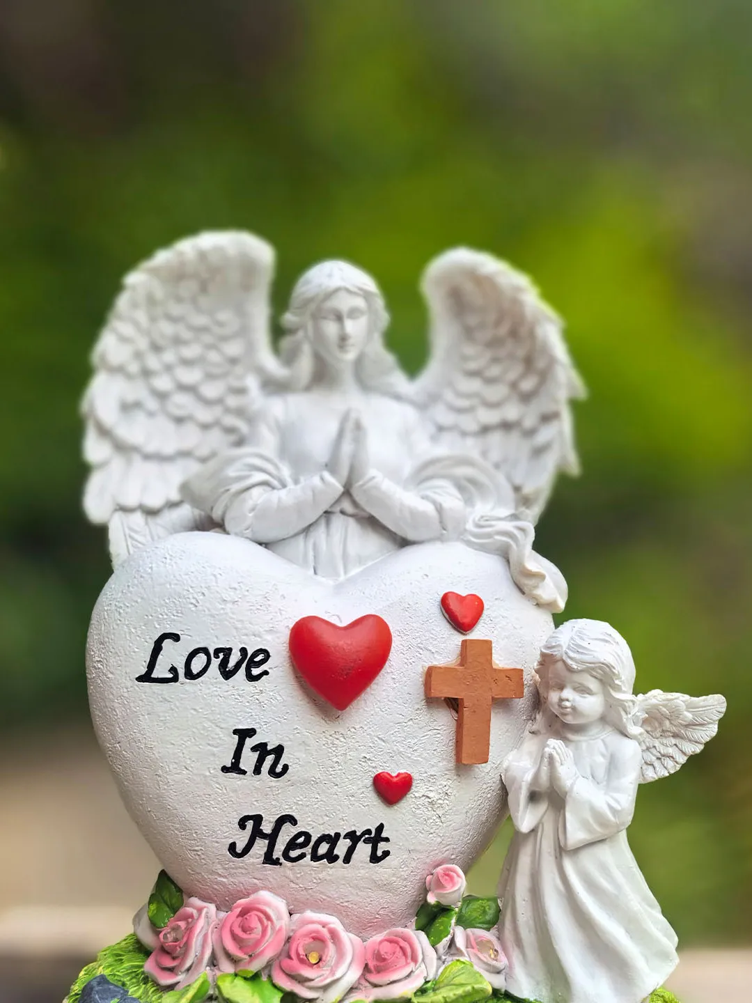 Resin Prayer Angel Solar Light Outdoor Garden Courtyard Decoration Creative Decorative Ornaments Kids Nursery Night View