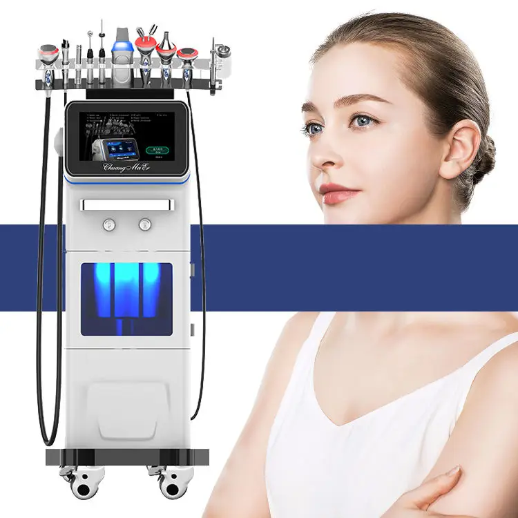 

10in1 Display Screen Beauty Machine Shrinking Pore Skin Lifting Devices Skin Rejuvenation Facial Beauty Machine
