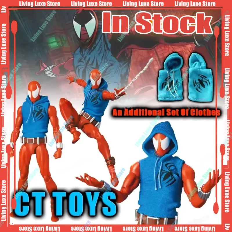 

Фигурка Ct Toys Scarlet Spider Mafex 186, фигурки Бен Рейли, версия комиксов. Коллекция аниме «Человек-паук» Ko, фигурка, модель игрушки в подарок