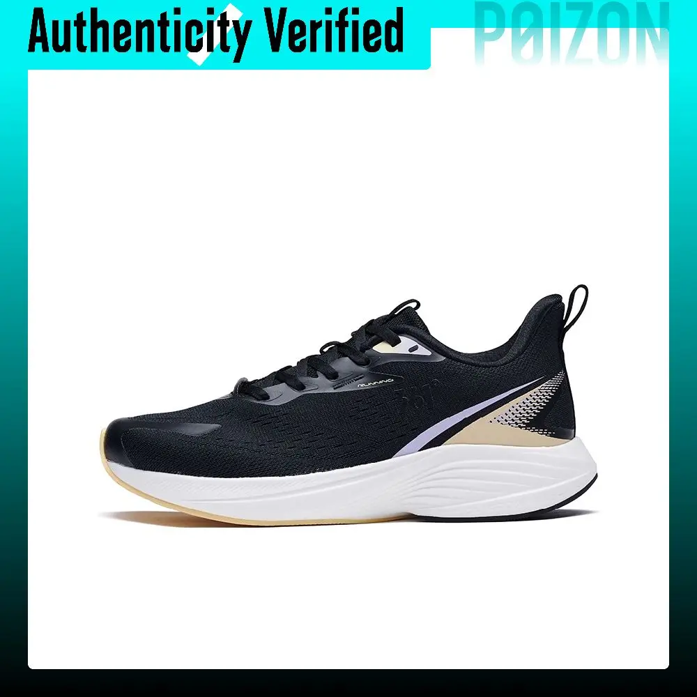 361° Slip Resistant Cushioning Breathable Low top Running Shoes Women's Black Purple 582312216-6