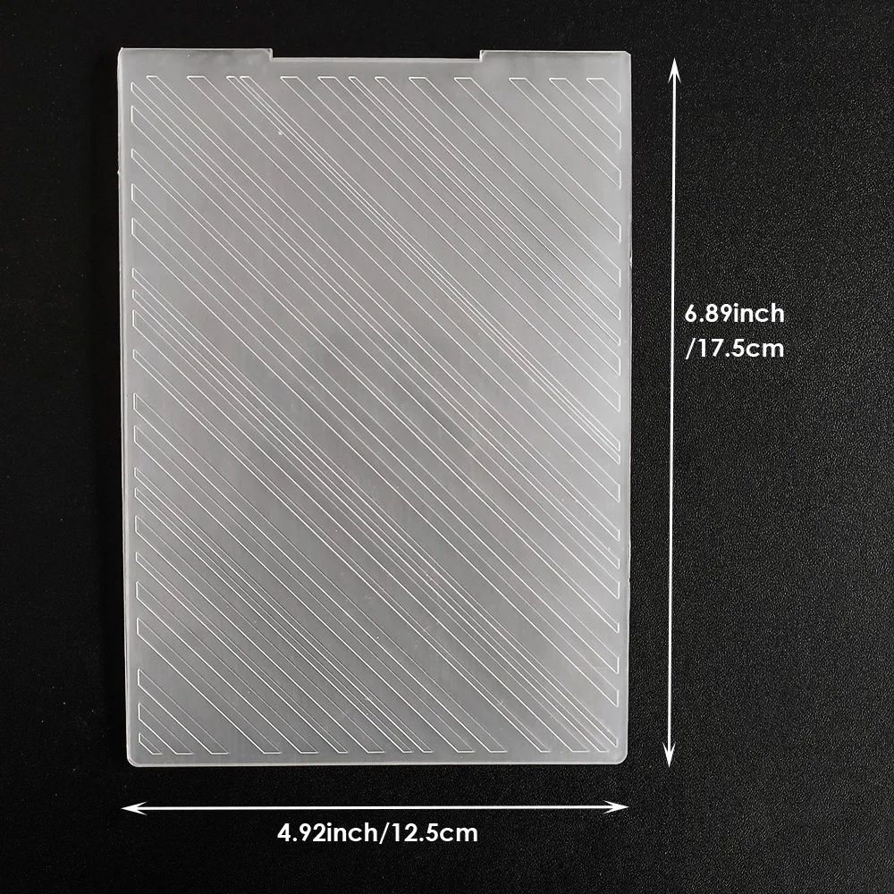 Circular Texture/Rhombus Grid/2D Plastic Embossing Template Folders for Card Making Photo Album DIY Scrapbooking view 4