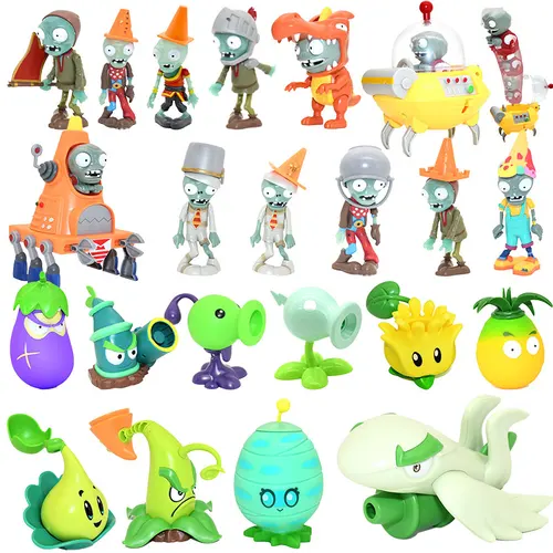 크리스마스 장난감 식물 VS 좀비 피규어 액션 인형 콘헤드 버킷 몽크 좀비 메크 농부 카우보이 IMP 공작 사수 모델, 신제품 