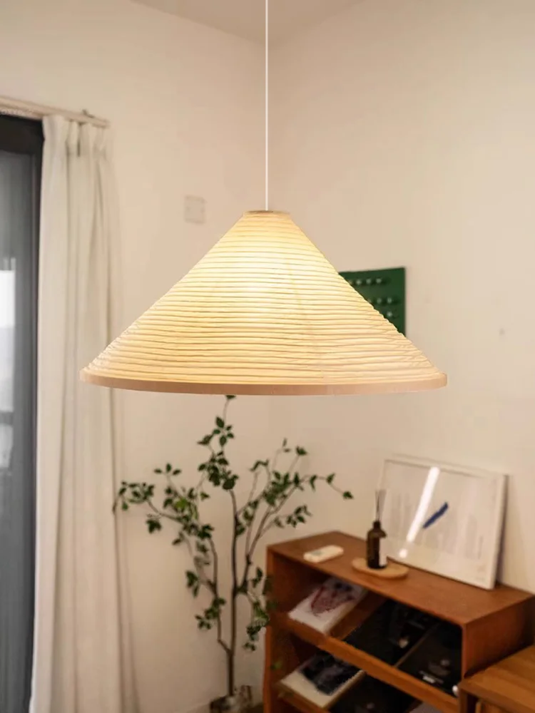Rice Paper Dining Table Light Japanese Pendant Lamp Living Room Bedroom Chandeliers Home Decoration