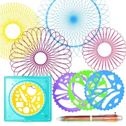 Righello per curve di fiori, caleidoscopio, righello da disegno multifunzionale per bambini, righello per curve, righello in pizzo cavo, cancelleria per studenti