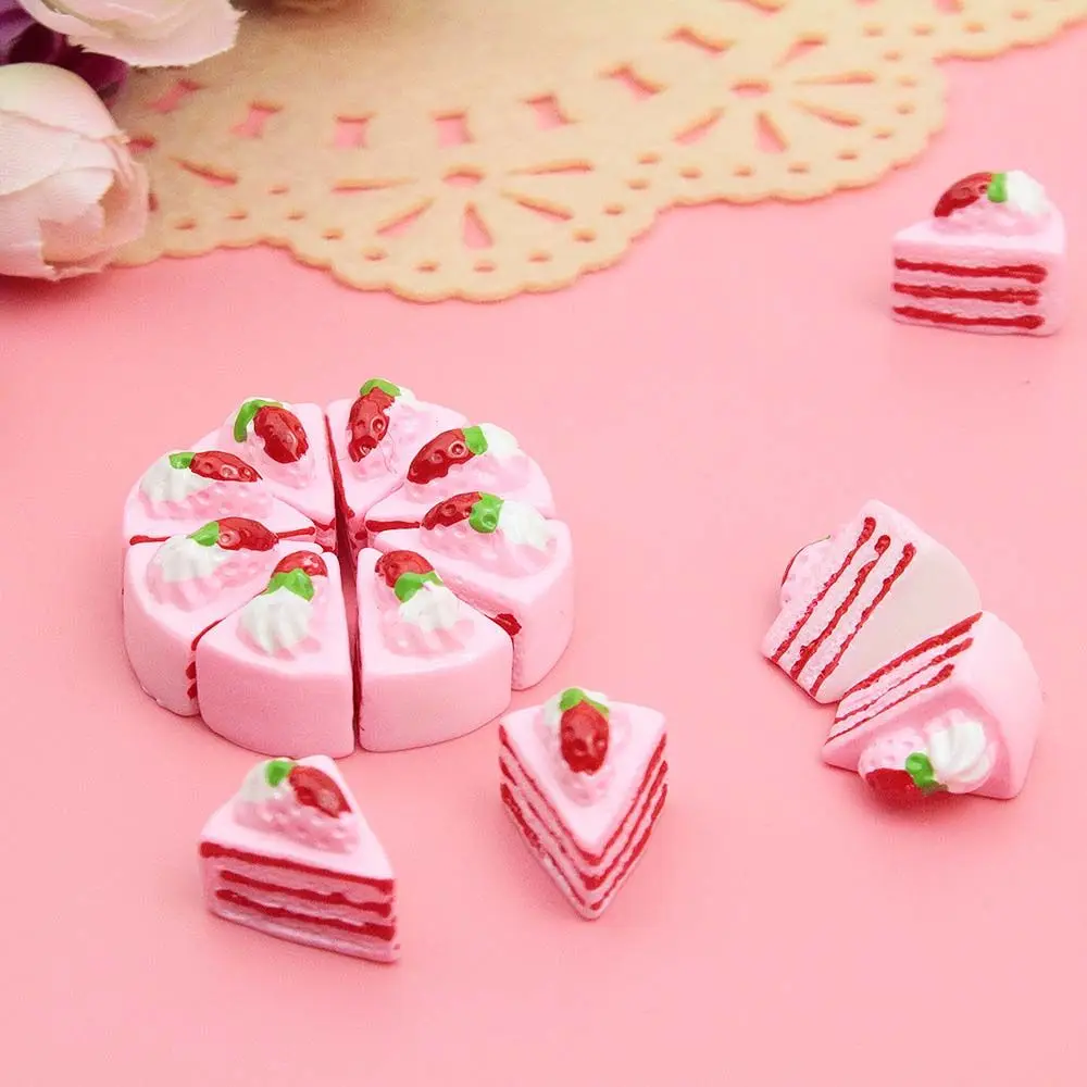 Craft Desktop Decor Model Crafts Pretend Play Toy DollHouse Cake Kitchen Kids Toys Simulation Cake Toy Dollhouse MIniature