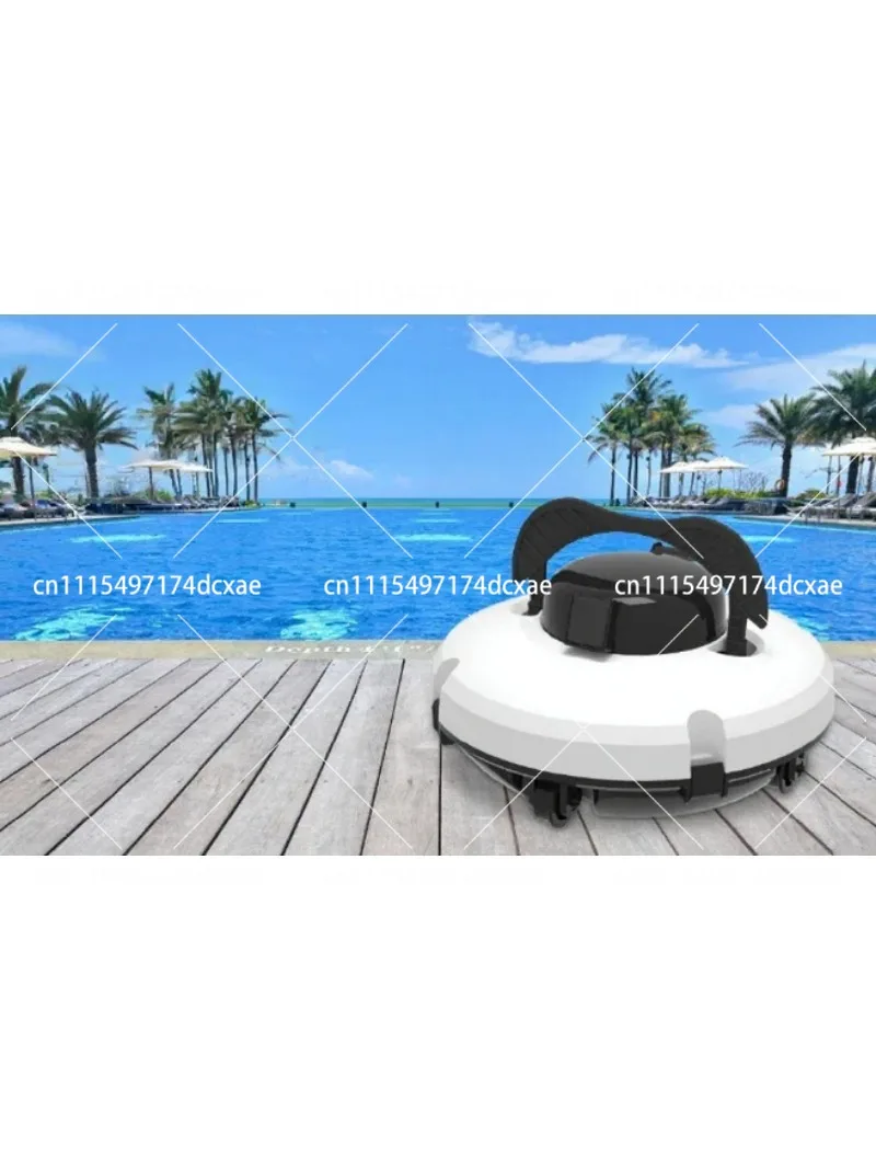 Automatic Wireless Pool Robot Cleaner 5200mAh Cordless Suction Vacuum for Fish Pond Sewage Debris