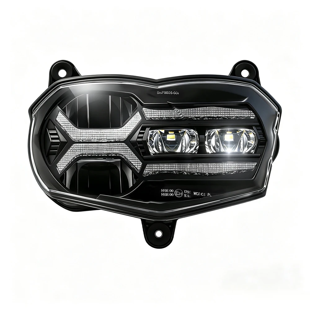 KEMIMOTO E24 Upgrade LED-Scheinwerfer für F800ST 2006-2012 F800GT 2011-2019 Motorrad-Scheinwerferbaugruppen für BMW F800 ST 2006-2012 F800S F 800GT 2011 2012 2013 2014 2015 2016 2017 2018 2019