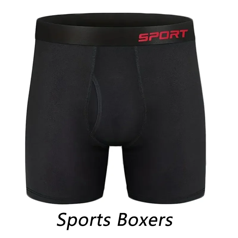 Men Sports Boxers Underwear Underpants Letters Wide Band Gray Black M L XL Breathable Ventilate Fashion Fitness