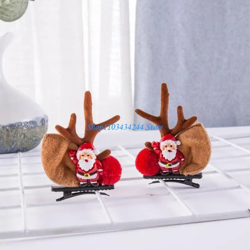 

Lovely Hair Clips Cartoon Mini Snowman Hair Barrettes Non Slip Hairpin