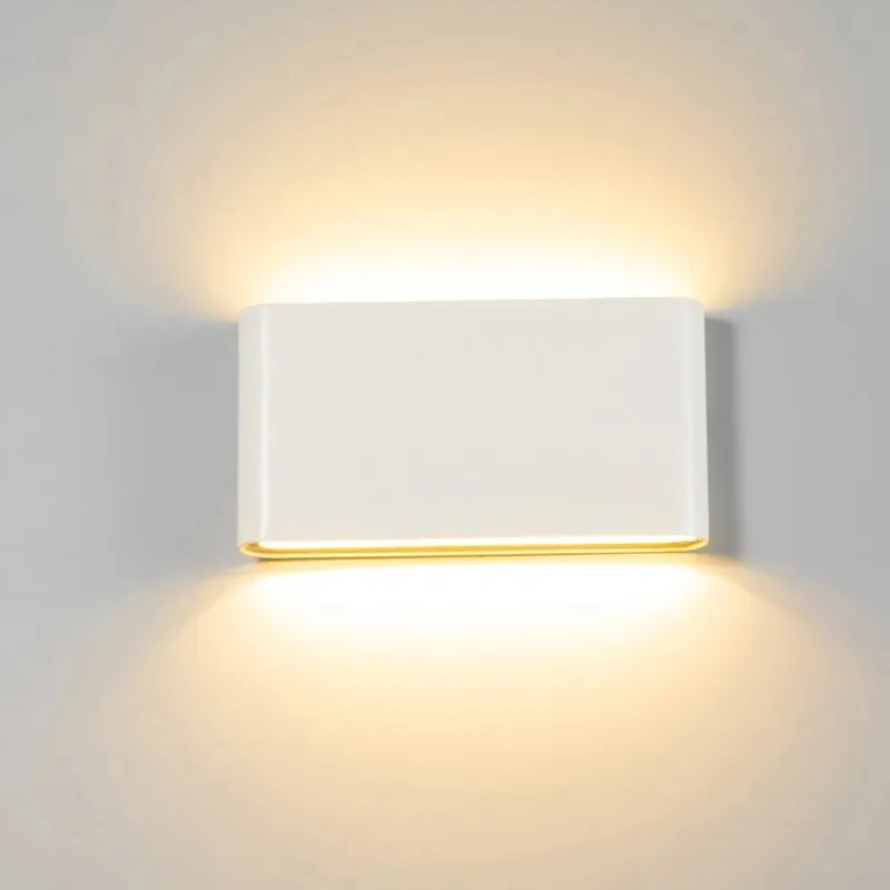 

PF Outdoor Waterproof IP65 6W 12W LED Porch Lights Modern Indoor Decor Up Down Dual-Head Corridor Wall Lamp AC85-265V