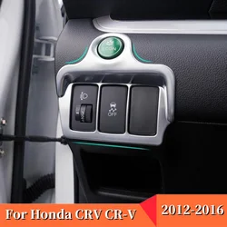 For Honda CRV CR-V 2012 2013 2014 2015 2016 ABS Chrome Matte Headlight Lamp Switch Control Cover Trim Auto Sticker Accessories