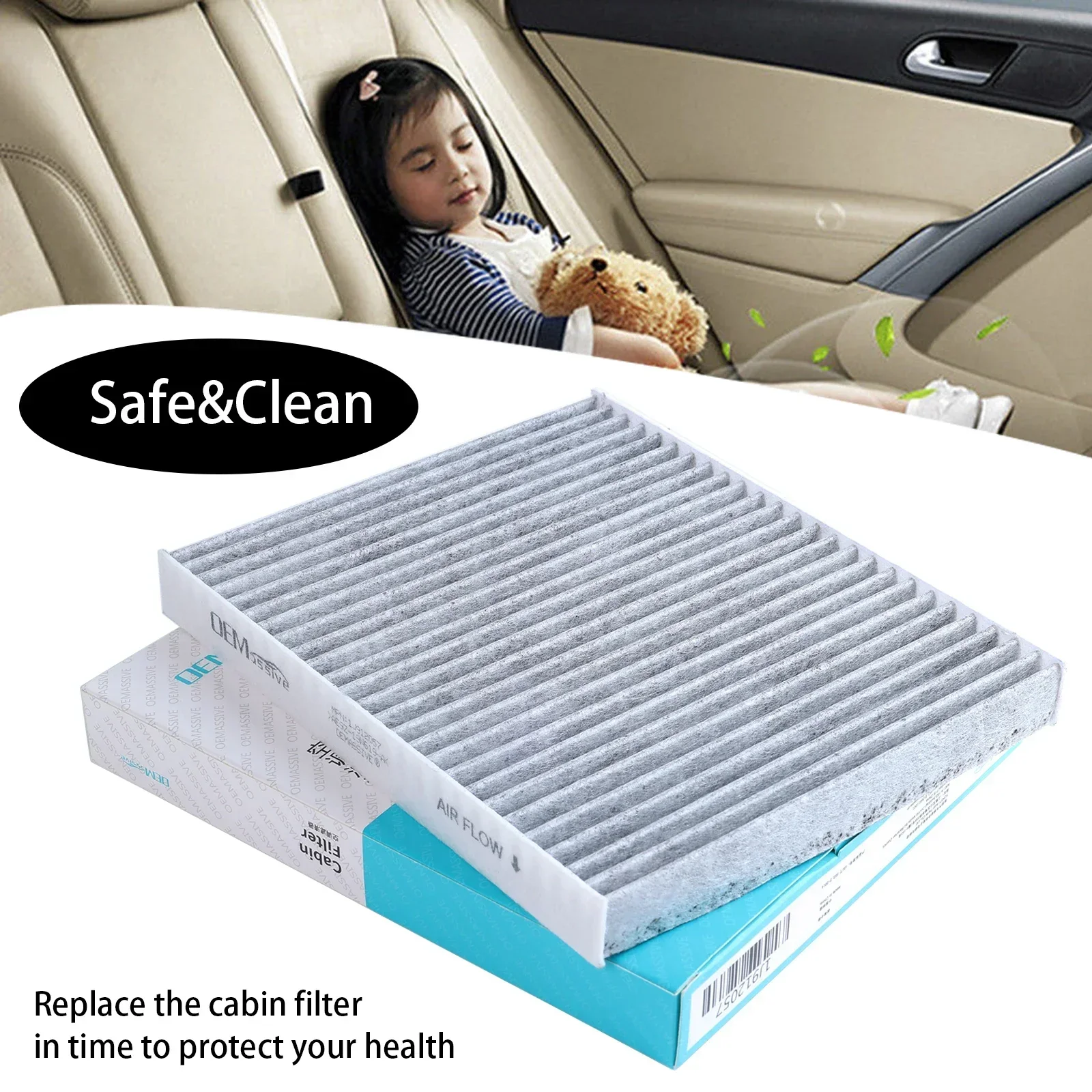  Pollen Cabin Air Filter AE9Z19N619A For Ford Explorer Flex Taurus Lincoln MKS MKT 2011 2012 2013 2014 2015 2016 2017 2018