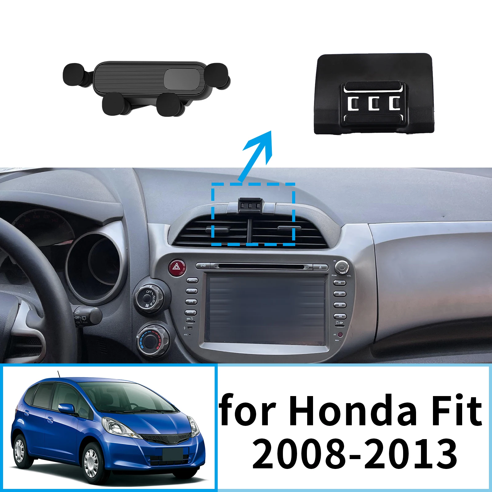 

for Honda Fit JAZZ 2008 2009 2010 2012 2013 Stand Auto Accessoriesr GPS Bracket Navigation Car Mobile Phone Holde