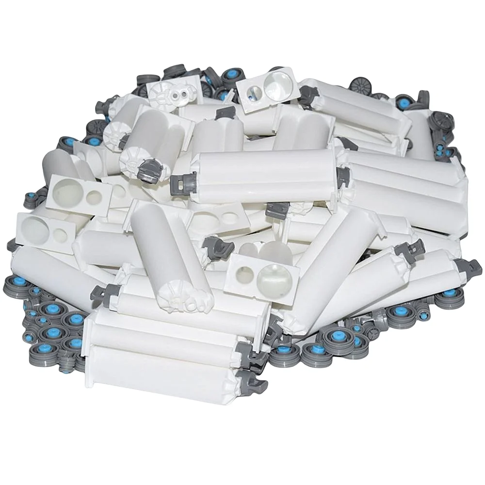 

500pcs Empty Dual Cartridge 4:1 Epoxy Adhesive Tube 50ml Two Component AB Glue Cartridge AB Epoxy Cartridge with Sealing Pistons