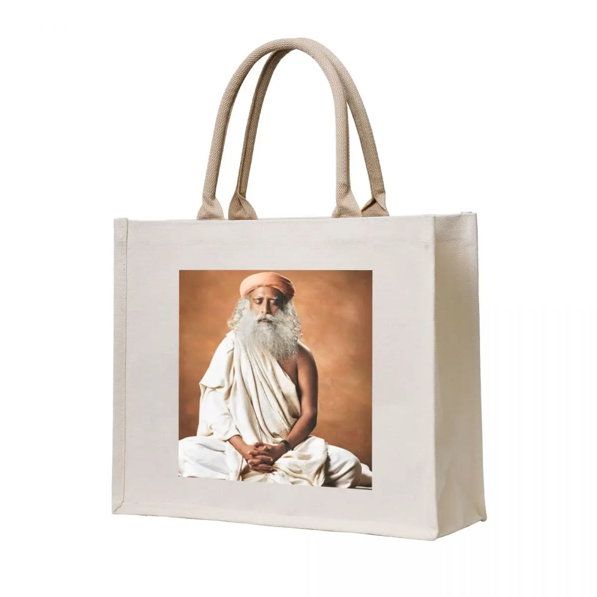 

Sadhguru Tote Bag canvas tote bag Big bag foldable reusable