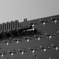 [In-stock Step-4] Athena 1800 Mechanical Keyboards Accessories-Plate/PCB/Foam kit