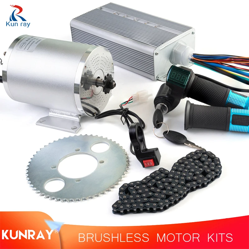 Kunray E-bike motore senza spazzole 36V 1000W regolatore senza spazzole per motore 48V 2000W con acceleratore per Go-kart 72v 3000w