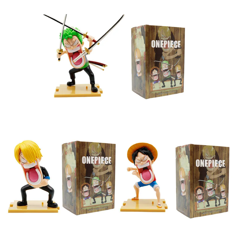 

One Piece, Luffy Mountain, Osamu Solon, Captain Three, Anime Figurines, Figurines, Hungry PVC Anime Blind Box Toys
