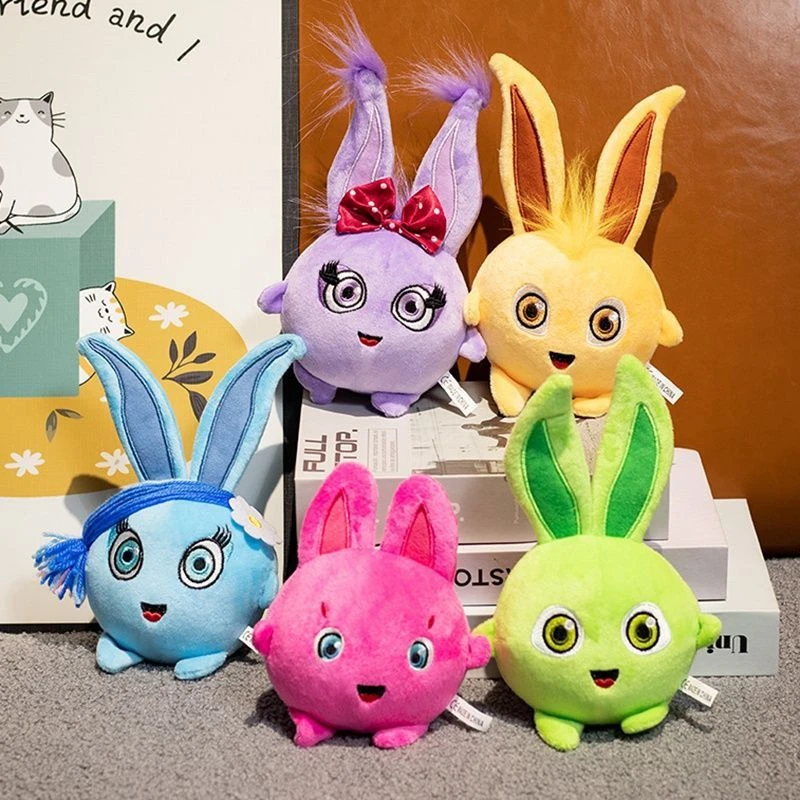 

20cm Sunny Little Rabbit Plush Toy Cute Eyelash and Hair Table Decoration Rabbit Doll Perfect for Children's Festival