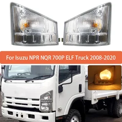 Pair Car Front Bumper Corner Light Turn Signal Light For Isuzu NPR NQR 700P ELF Truck 2008-2020 8-97585172-2 8-97585173-2