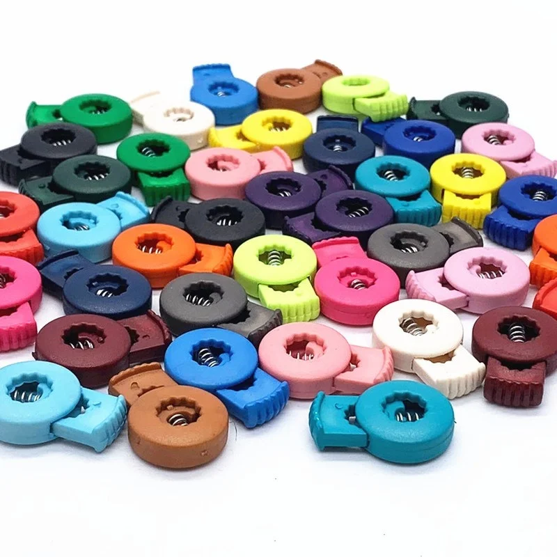 62 pcs Drawstring Buckles, Camping Gear Cord Lock, Firm Cord Grip, Random Color Assortment, Multipurpose