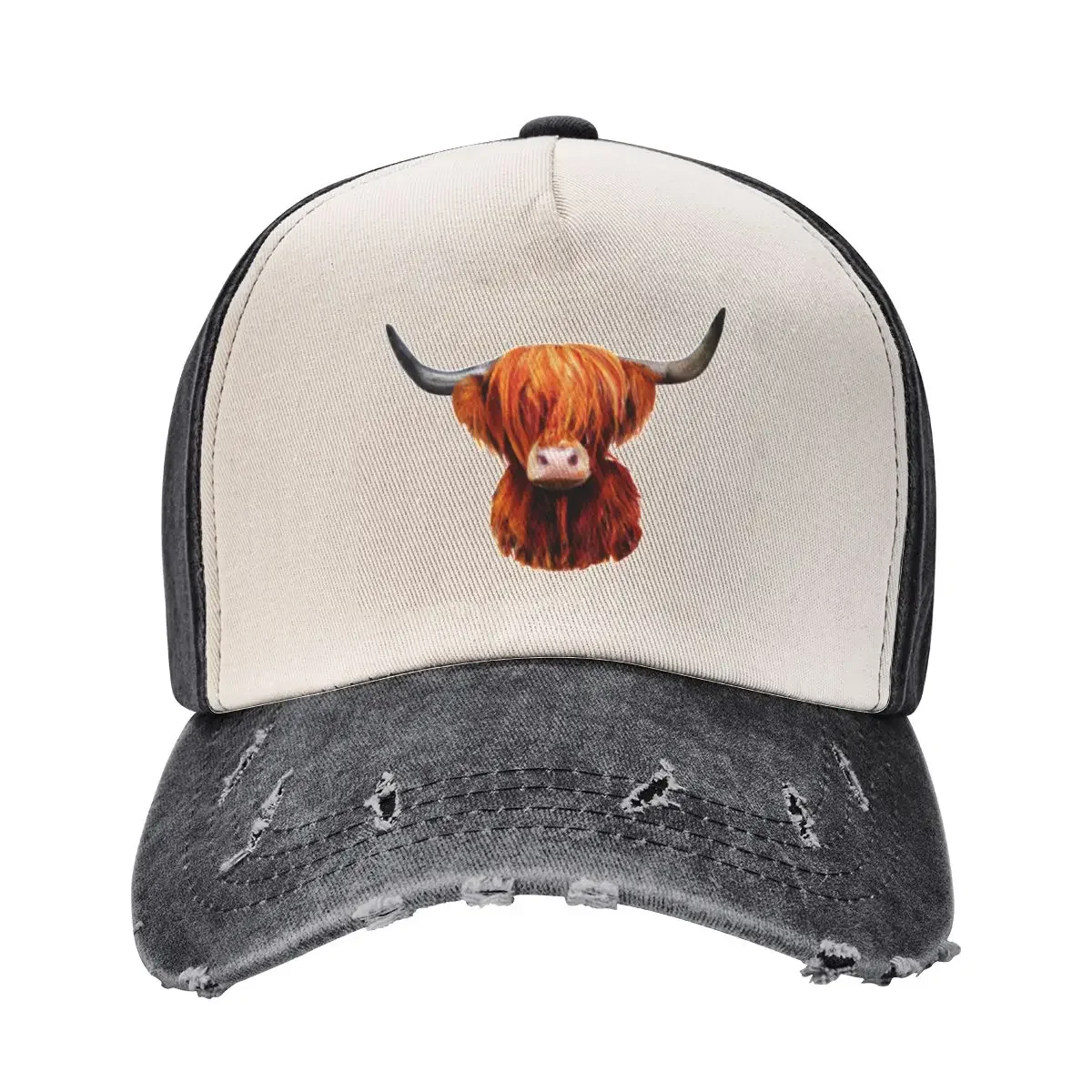 Hairy Scottish Highland Cow Baseball Cap fashionable Snapback Cap tea Hat Luxury Woman Men's