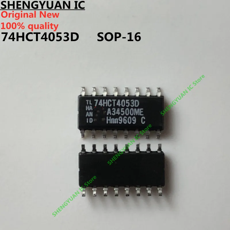 10Pcs/lot 74HCT4053D SOP-16  74HCT4053  Triple 2-channel analog multiplexer/demultiplexer100% new imported original 100% quality