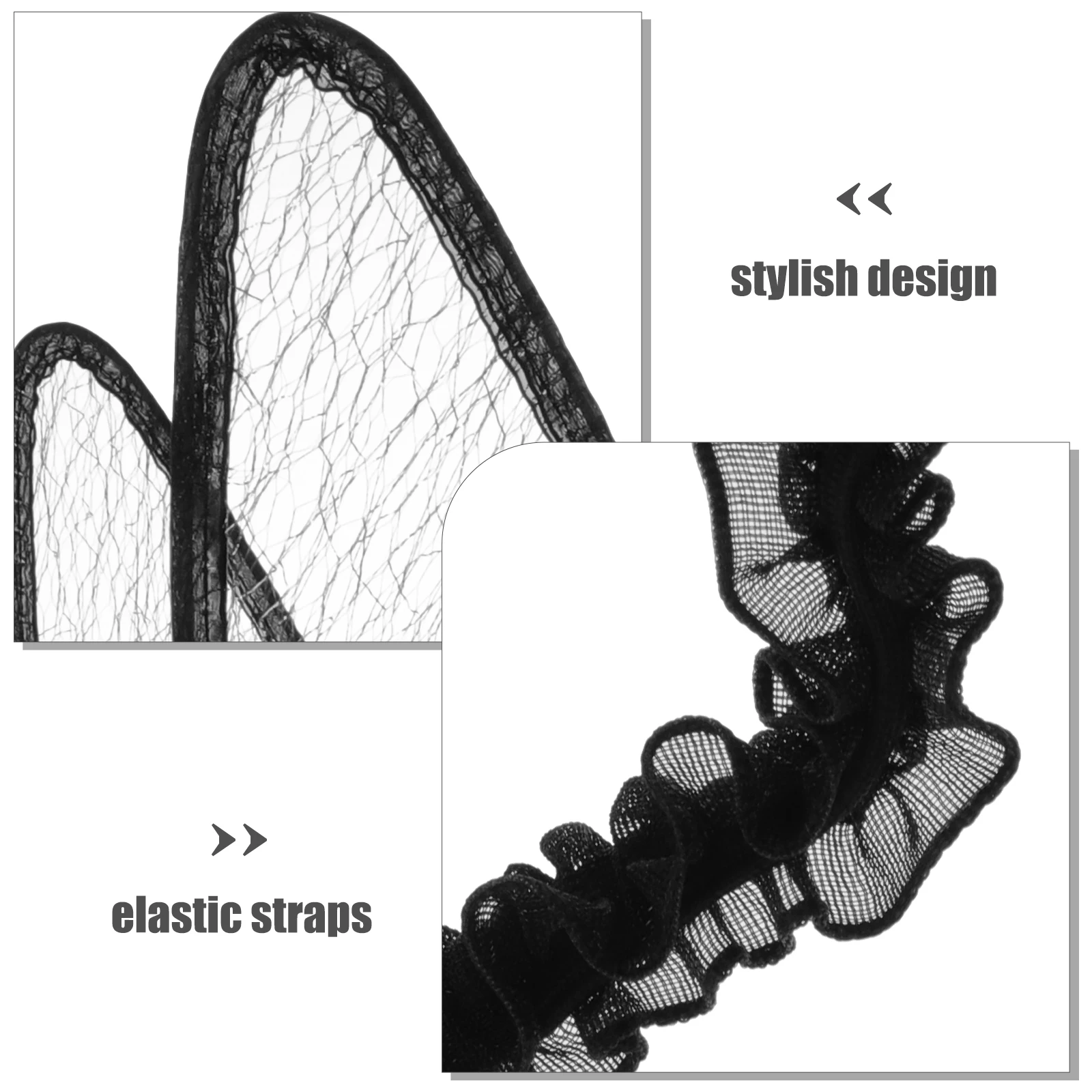 

4 Leaf Black Flame Silver Thread Butterfly Wings Props Kids Party Costume Cosplay Fairy Wing Accessories Stage Performance Photo