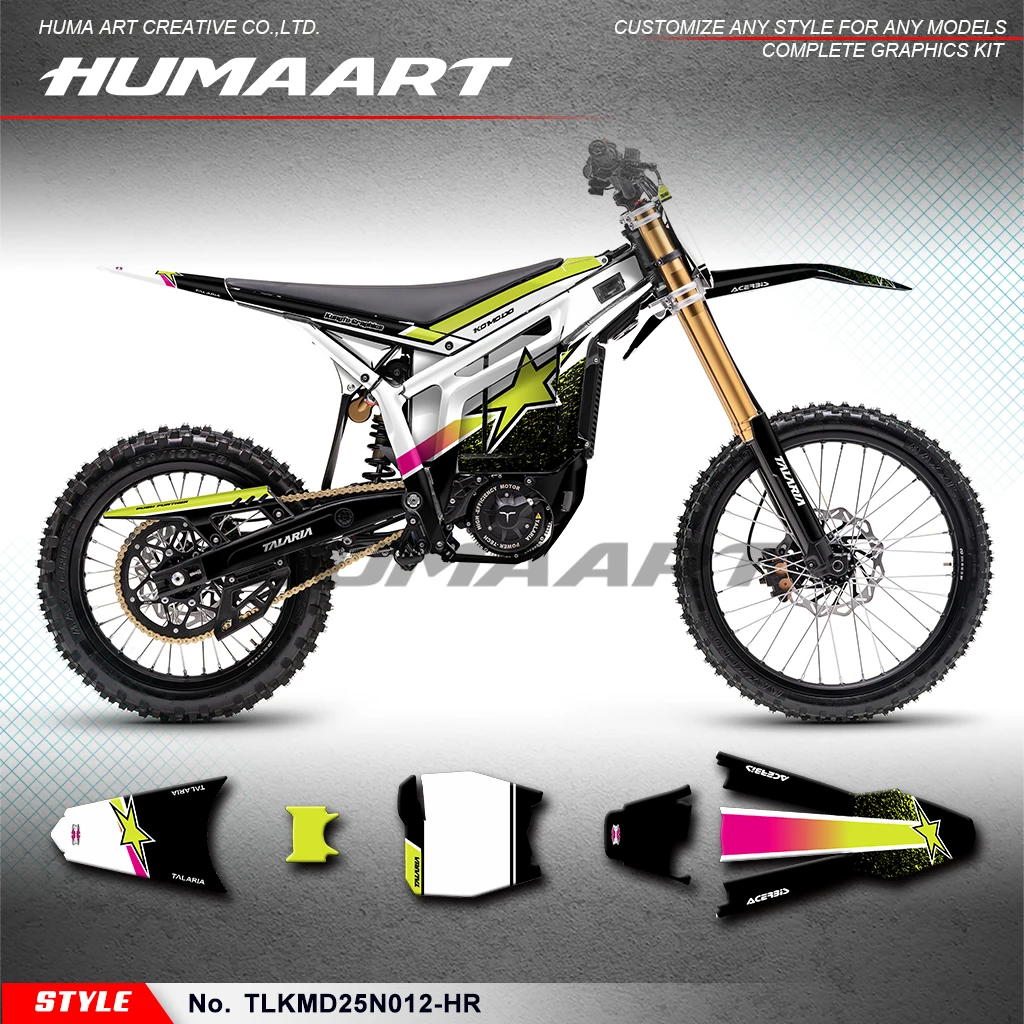 

Наклейка HUMAART Racing с мотоциклетной графикой для TALARIA KOMODO, протектор, номер стиля TLKMD25N012-HR