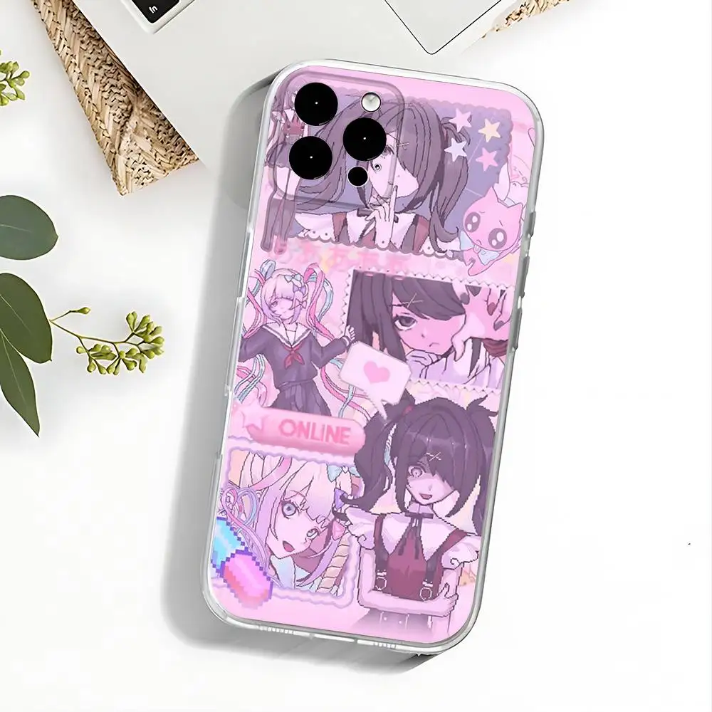 حافظة Needy Streamer O-Overload Ame chan لهاتف iPhone 17,16,15,14,13,12,11 Pro,Max,Plus,X,XS,XR,SE4,E غطاء ناعم شفاف صغير