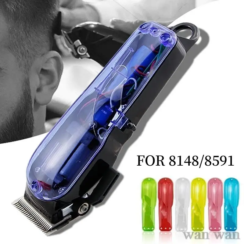 For Wahl 8148 8591 Electric Clipper Upper Cover Hair Cutter Trimmer Modified Shell Barber Accessories Transparent Housing Lid 