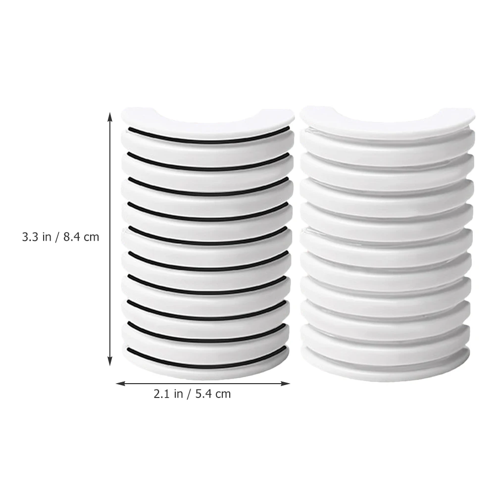 

2 Boxes 20 Strips Self Adhesive Lash Strips Clear Black Bands False Eyelashes Natural Look Bulk Replacement Waterproof