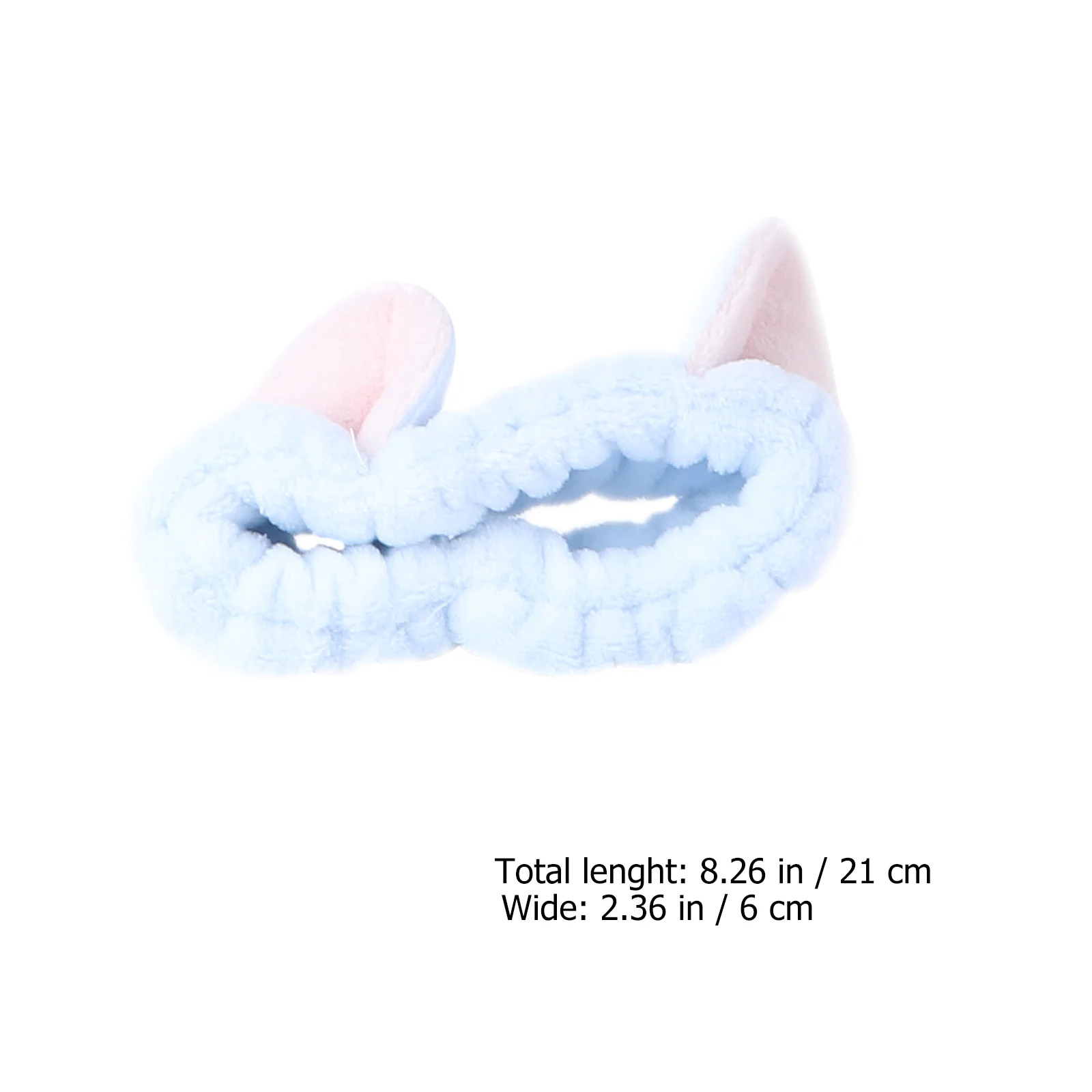 

3 шт. вдохновляющая повязка на голову с кошачьими ушками, хлопковая повязка для волос на лице премиум-класса для макияжа и упражнений, синие, белые, розовые повязки на голову для макияжа