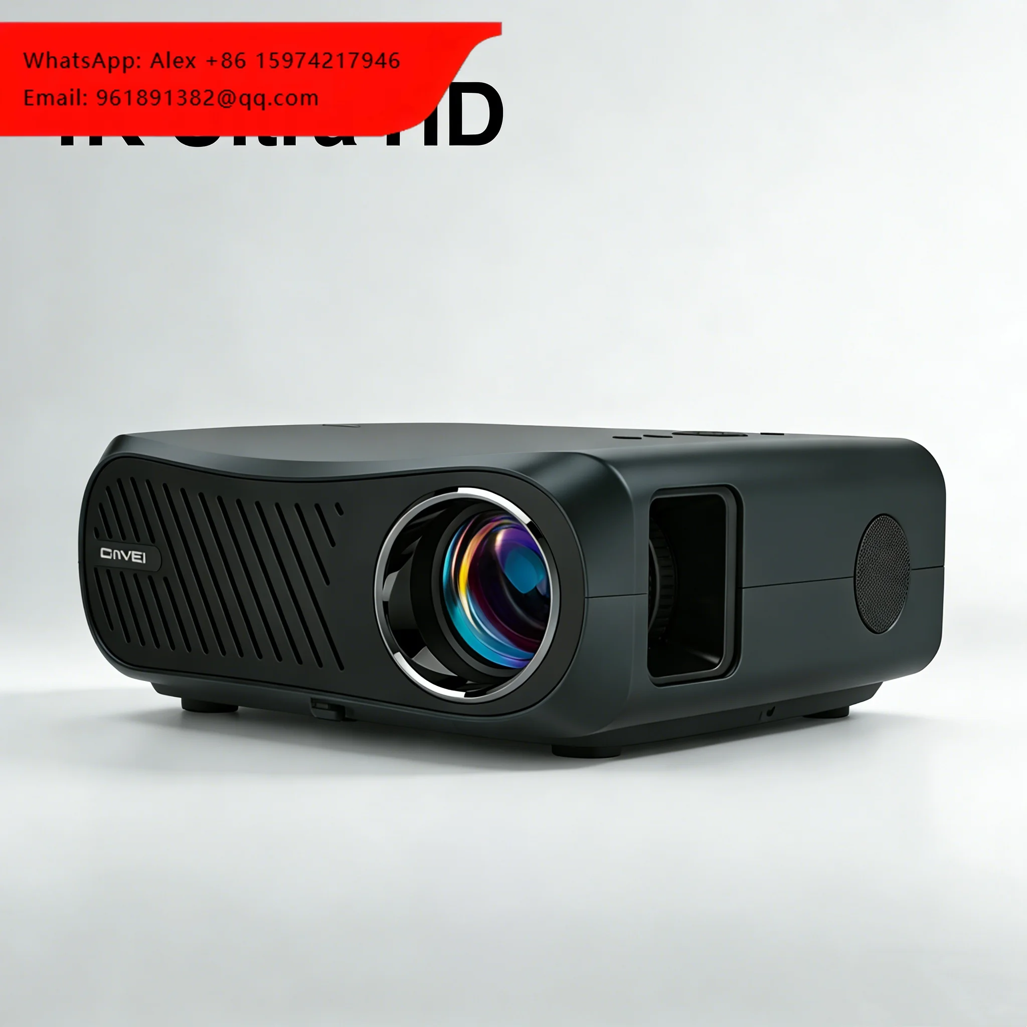 

Видеопроектор с яркостью 12500 люмен для домашнего кинотеатра, поддержка 1080P, совместим с Fire TV Stick