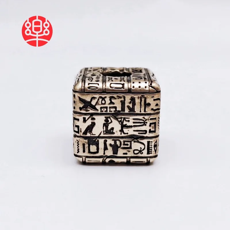 ลูกบาศก์อียิปต์ EDC ของเล่นคลายเครียดแบบพกพาสำหรับกิจกรรมกลางแจ้ง