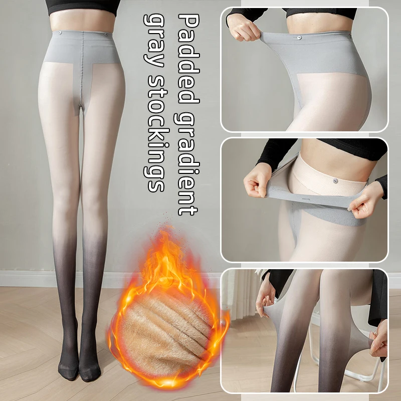 Summer Lolita Gradual Silk Socks Girl Elastic Tights Sexy Anime Stockings Cute Student Pantyhose Thickened Bare Leg Artifacts