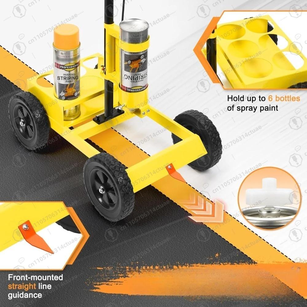 آلة وضع علامات الخطوط، آلة ربط موقف السيارات، متوافقة مع طلاء رش الشريط المقلوب الاحترافي
