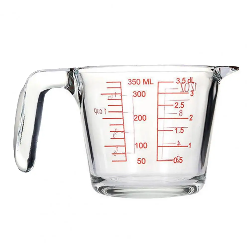 

Thick Glass Measuring Cup Transparent Glass Measuring Cup with V-shaped Spout for Bar Parties Coffee Bevelled for Milk for Bar